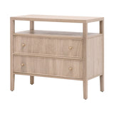 Highland Open Shelf, 2-Drawer Nightstand