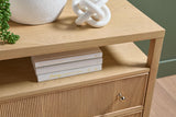 Highland Open Shelf, 2-Drawer Nightstand