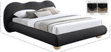 Hyde Boucle Fabric Bed - Luxurious Comfort and Stylish Design for a Modern Bedroom Retreat