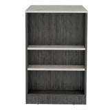 Portree Kitchen Island With 3-Side Shelves