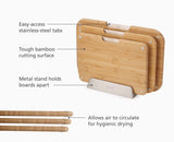 2-piece Bamboo Chopping Board & Knives set