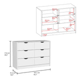 Tuhome Basilea 4-Drawer Dresser with Two Lower Cabinets for Shoes and Accessories, Spacious Bedroom Storage Organizer with Wide Top Surface, Modern Functional Design for Clothes, Footwear and Daily Essentials