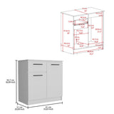 Idaho Dresser Modern Storage Cabinet with Two-Door Compartments, Smooth-Glide Drawer, Elegant Handles and Compact Multiroom Design for Organized Clothing, Linens and Personal Belongings by Idaho Home Furniture