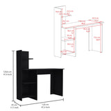 Vilna 120 Desk with four Shelving and Ample Storage