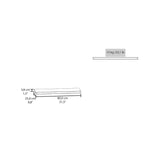 TUHOME Ecco 31.5-Inch Floating Shelves Set of Two with Hidden Brackets, Modern Wall-Mounted Shelves for Bedroom, Bathroom or Living Room Décor, Minimalist Display and Storage Solution for Books, Photos and Accessories