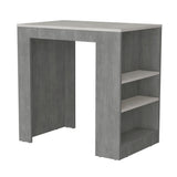 Portree Kitchen Island With 3-Side Shelves