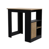 Stirling Kitchen Island with Spacious Top Surface, Push-to-Open Cabinet, Three Side Storage Shelves and Modern Multi-Functional Design for Meal Prep, Dining Convenience and Enhanced Everyday Kitchen Organization