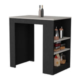 Portree Kitchen Island with Spacious Top Surface, Three Accessible Side Shelves for Storage, Modern Multi-Functional Design for Meal Prep, Dining and Everyday Use, Ideal for Enhancing Kitchen Organization and Convenience