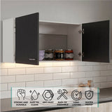 Tuhome Napoles 39" W Double Door Wall Cabinet with Spacious Interior, Two-Tone Finish, Ideal for Kitchen, Office, Bathroom, or Garage Storage