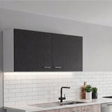 Tuhome Napoles 39" W Double Door Wall Cabinet with Spacious Interior, Two-Tone Finish, Ideal for Kitchen, Office, Bathroom, or Garage Storage