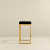 Joel Black Velvet Bar Stool