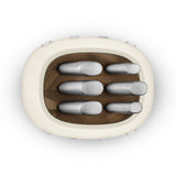 Knife Block Set - Retro-Style Cream