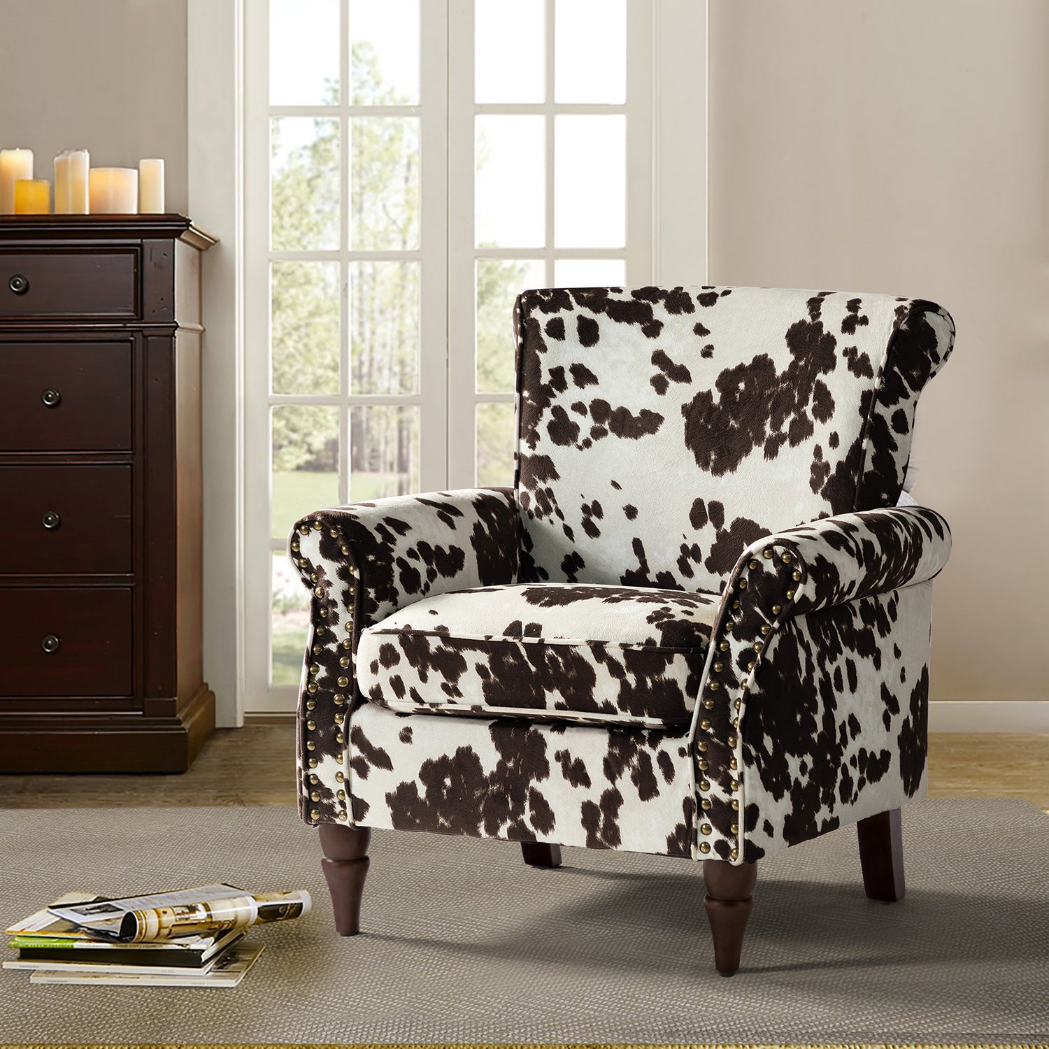 Araceli Armchair COWHIDE – Haus Of Tre Li - Main Image