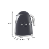 Retro-Style Electric Kettle (7 Cups) - Slate Gray