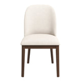 Kaitlyn  Beige Linen Dining Chair Set Of 2