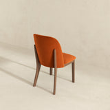 Kaitlyn Burnt Orange Velvet Dining Chair (Set Of 2)