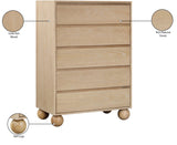 Kent Chest - Elegant Solid Ash Wood Storage Solution with Timeless Design and Luxurious Ball Legs