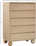 Kent Chest - Elegant Solid Ash Wood Storage Solution with Timeless Design and Luxurious Ball Legs