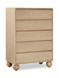 Kent Chest - Elegant Solid Ash Wood Storage Solution with Timeless Design and Luxurious Ball Legs