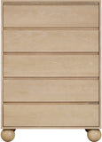 Kent Chest - Elegant Solid Ash Wood Storage Solution with Timeless Design and Luxurious Ball Legs