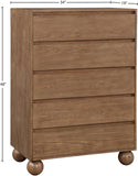 Kent Chest - Elegant Solid Ash Wood Storage Solution with Timeless Design and Luxurious Ball Legs