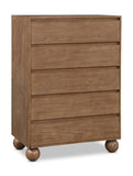 Kent Chest - Elegant Solid Ash Wood Storage Solution with Timeless Design and Luxurious Ball Legs