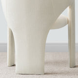 Khloe Modern Chenille Dining Chair with Arms (1-Piece)