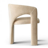 Khloe Modern Chenille Dining Chair with Arms (Set of 4)