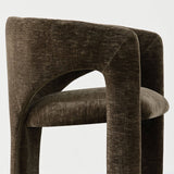 Khloe Modern Chenille Dining Chair with Arms (1-Piece)