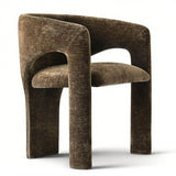 Khloe Modern Chenille Dining Chair with Arms (Set of 4)