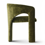 Khloe Modern Chenille Dining Chair with Arms (Set of 6)