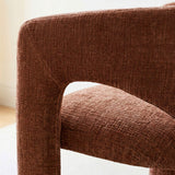 Khloe Modern Chenille Dining Chair with Arms (Set of 6)