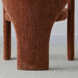 Khloe Modern Chenille Dining Chair with Arms (Set of 6)