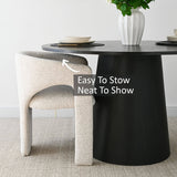 Khloe Modern Chenille Dining Chair with Arms (Set of 2)