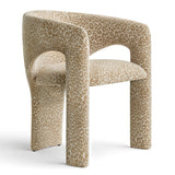Khloe Modern Leopard Chair with Arms (Set of 2)