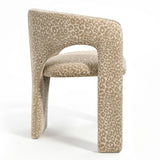 Khloe Modern Leopard Chair with Arms (1-Piece)