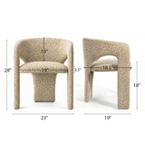 Khloe Modern Leopard Chair with Arms (1-Piece)