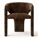 Khloe Modern Leopard Chair with Arms (Set of 2)