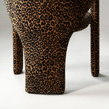 Khloe Modern Leopard Chair with Arms (Set of 2)