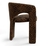 Khloe Modern Leopard Chair with Arms (1-Piece)