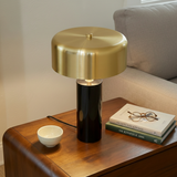 Kinetic Table Lamp - Gold outer and White inner