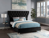 Kira Elegant Acrylic Bed with Deep Button Tufting for a Luxurious and Modern Bedroom Upgrade