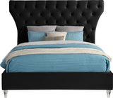 Kira Elegant Acrylic Bed with Deep Button Tufting for a Luxurious and Modern Bedroom Upgrade