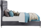 Kira Elegant Acrylic Bed with Deep Button Tufting for a Luxurious and Modern Bedroom Upgrade