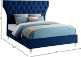 Kira Elegant Acrylic Bed with Deep Button Tufting for a Luxurious and Modern Bedroom Upgrade