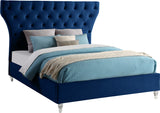 Kira Elegant Acrylic Bed with Deep Button Tufting for a Luxurious and Modern Bedroom Upgrade