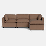 Kova Pillow Cushion Sofa 122" + Ottoman