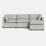 Kova Pillow Cushion Sofa 122" + Ottoman