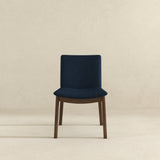 Laura Blue Linen Solid Wood Dining Chair (Set Of 2)