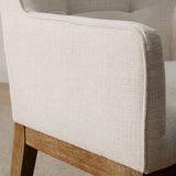 Lawrence Modern Upholstered Dining Chairs with Arms (Set of 2)